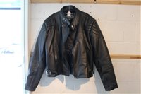 Lot 2971 - Gentlemen's Ashman leather motorcycle jacket -...