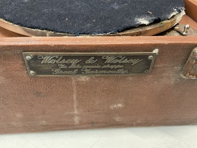 Lot 40 - 1930s Decca portable gramophone, in cloth bound case