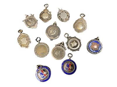 Lot 575 - Collection of 1920s silver football medals