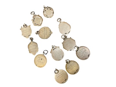 Lot 575 - Collection of 1920s silver football medals