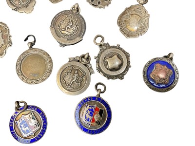 Lot 575 - Collection of 1920s silver football medals