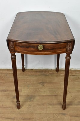 Lot 1283 - Chippendale style mahogany pembroke table