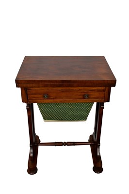 Lot 1287 - Early Victorian rosewood work table