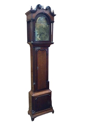 Lot 765 - Torkington, Newcastle: George III oak cased longcase clock