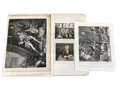 Lot 1609 - Very large collection of engravings after Hogarth