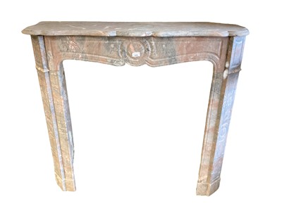 Lot 1293 - 19th century French marble fire surround