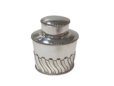 Lot 288 - Late Victorian silver tea caddy