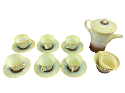 Lot 1267 - Art Deco Shelley porcelain coffee set