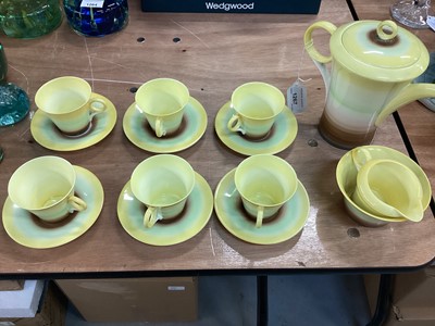 Lot 1267 - Art Deco Shelley porcelain coffee set