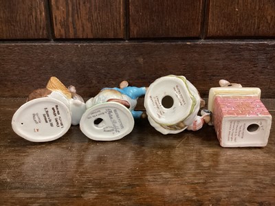 Lot 1256 - Collection of 19 Beswick Beatrix Potter figures - Squirrel Nutkin, Peter Rabbit, Tom Thumb, Appley Dapply, Tabitha Twitchett, Tailor Of Gloucester, Mrs Titlemouse, Tommy Brock, Benjamin Bunny, Rebe...