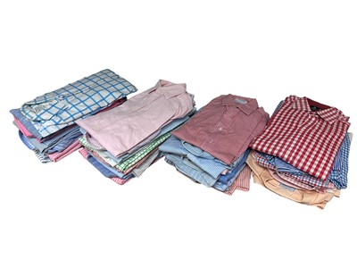 Lot 2138 - Group of 40 gentleman's shirts to include New & Lingwood, Harvie & Hudson, Laine-Taylor, T. M. Lewin and others, collar sizes 15", 15.5" and 16"