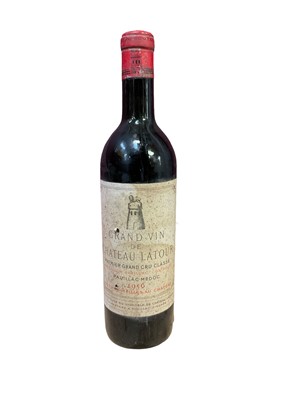 Lot 252 - One bottle, Grand Vin De Chateau Latour Premier Grand Cru Classe Pauillac-Medoc 1956