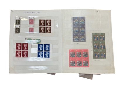 Lot 1452 - Stamps GB mint and used collection in Chinese stockbook including commemorative and definitive issues, blocks including values to 10/- Machin issues etc