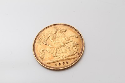 Lot 536 - G.B. - Gold Half Sovereign Edward VII 1902 GF (1 coin)