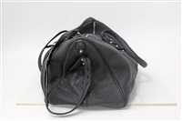 Lot 3021 - Alexander Wang black leather holdall bag -...