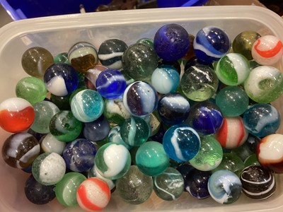 Lot 44 - Collection of old glass marbles