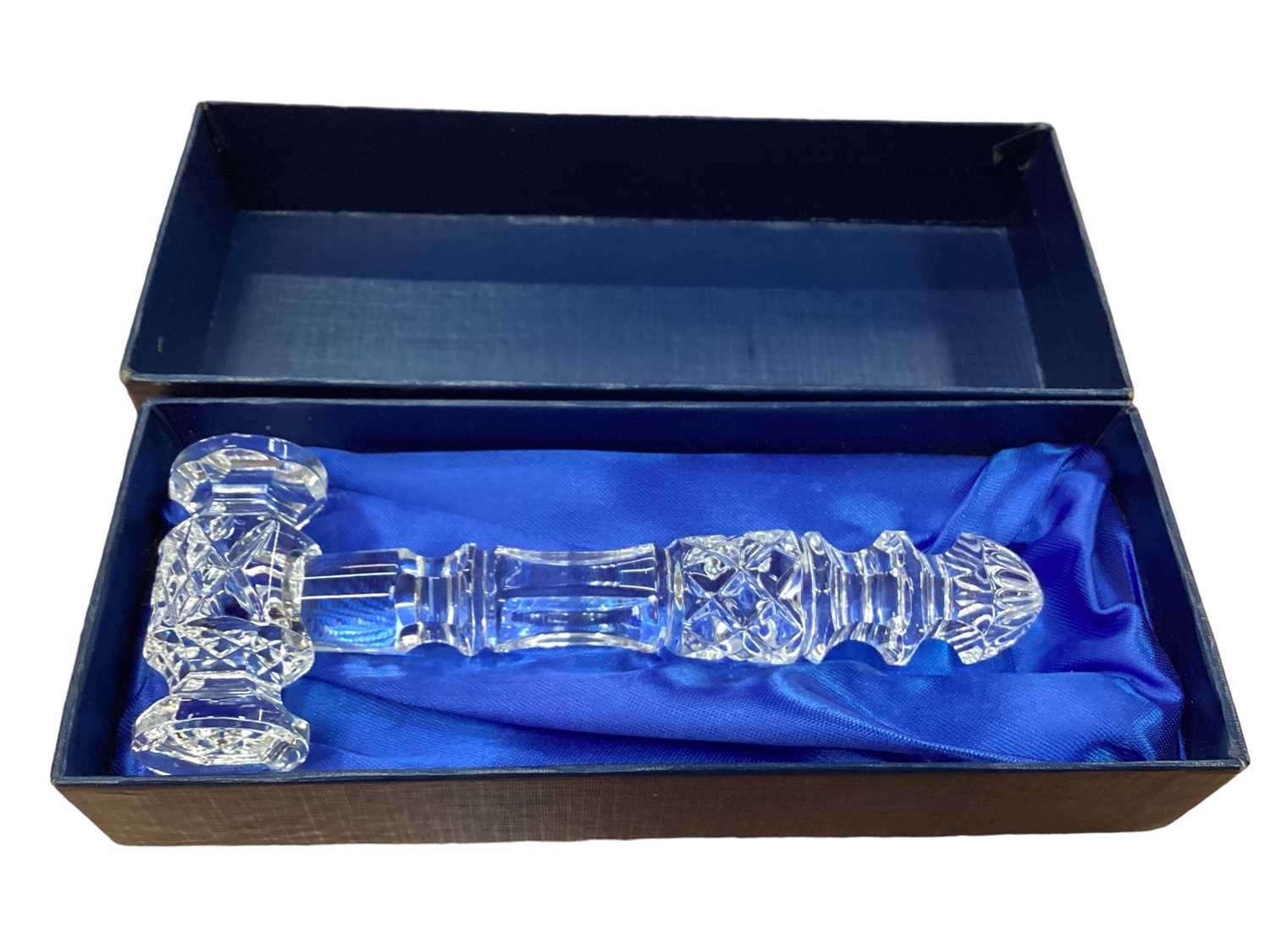 Lot 1259 - Waterford Crystal gavel, in original box