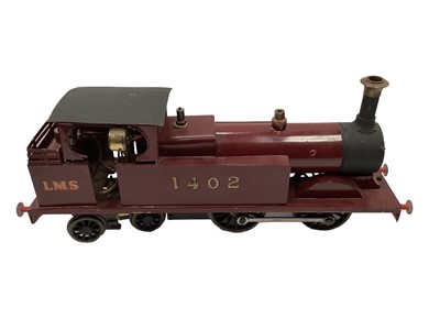 Lot 1766 - Live steam engine and tender LMS livery