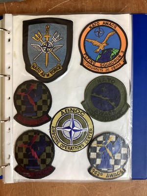 Lot 766 - Four albums of American Air Force military cloth badges to include rank insignia (4 albums)