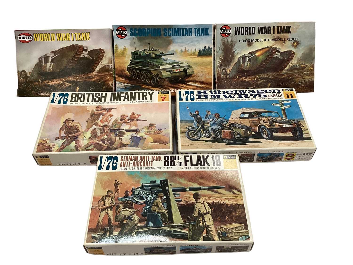 Lot 1783 - Selection of military model kits and Armoured Knight Series, mostly boxed (1 box)