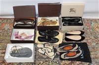 Lot 3028 - Selection of ladies' designer shoes and...