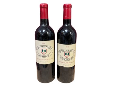 Lot 257 - Two bottles, Chateau Pavie Macquin Saint-Emilion Grand Cru 2009 and 2011