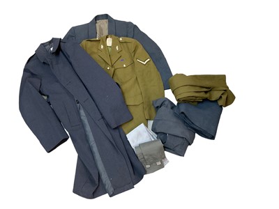 Lot 777 - Collection of assorted post Second World War British military uniforms to include RAF and Army (1 box)