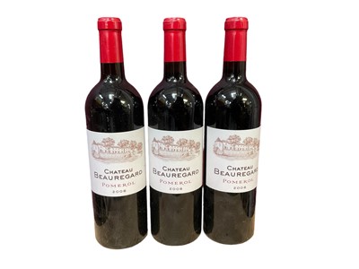 Lot 258 - Three bottles, Chateau Beauregard Pomerol 2008