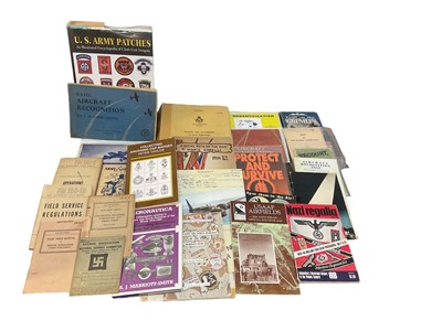 Lot 781 - Books- collection of militaria related collecting book, together with various military training manuals (1 box)