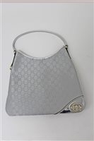 Lot 3031 - Gucci Silverer handbag, monogram canvas with...