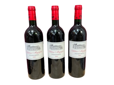 Lot 260 - Three bottles, Chateau Mazeyres Pomerol 2006