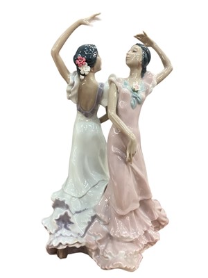 Lot 1278 - Lladro porcelain figure group - Ole Famenco Dancers, boxed