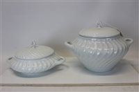 Lot 2144 - Two Nymphenburg porcelain tureens with covers