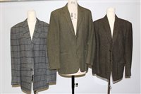 Lot 3038 - Gentlemen's vintage tweed jackets - makers...