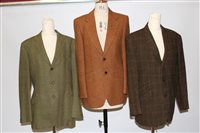 Lot 3039 - Gentlemen's vintage three tweed jackets,...