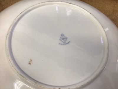 Lot 36 - Davenport teaware, pair of 19th century flower plates and other pieces