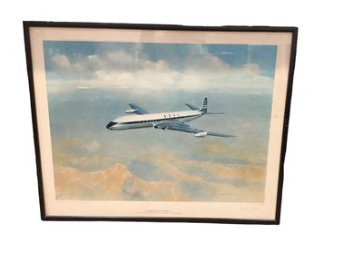 Lot 137 - Aeronautical interest: a set of four pencil signed limited editions prints by Edmund Miller, each framed