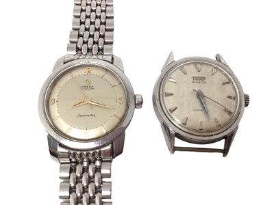 Lot 190 - 1960s Omega Automatic Seamaster stainless steel wristwatch together with a 1960s Tissot Seastar Automatic wristwatch (2)