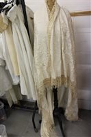 Lot 3049 - Early 20th century Chinese cream silk...