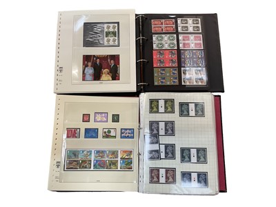 Lot 1468 - Stamps G.B. u/m gutter pairs including high values, G.B. commemorative & definitive blocks