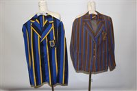 Lot 3052 - Two vintage striped wool blazers and gentlemen'...