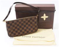 Lot 3055 - Louis Vuitton handbag Pochette Damier with...