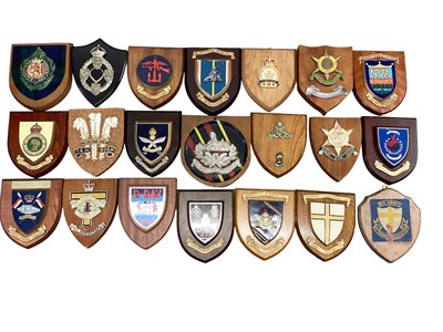 Lot 851 - Collection of various military related crests to include army and navy associations (21)