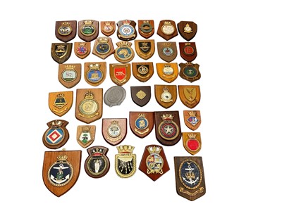 Lot 859 - Collection of various military related crests to include army and navy associations (approximately 33)