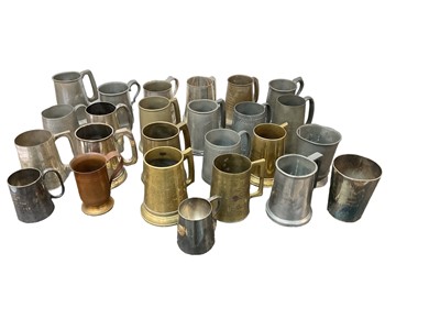Lot 42 - Collection of various Second World War era military related prize and presentation tankards to include RAF (24)