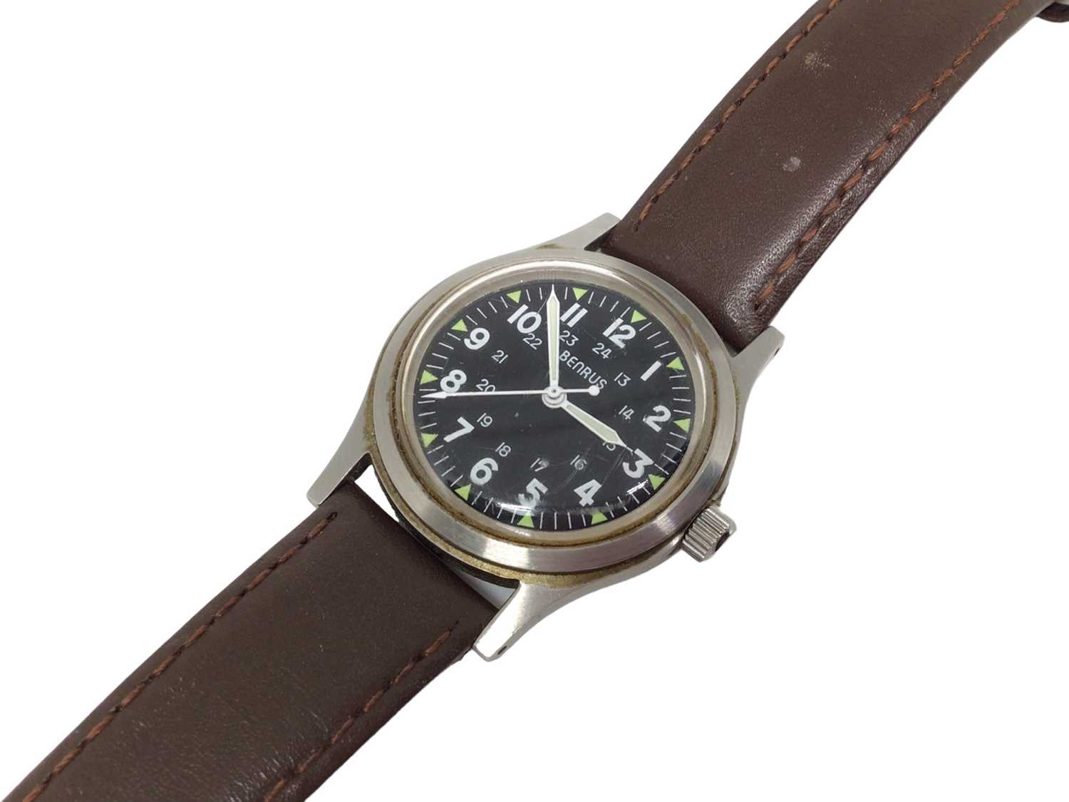 Lot 187 - Benrus commemorative military re-issue wristwatch