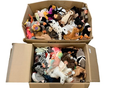 Lot 2625 - Large collection of Ty beanie babies and other soft toys