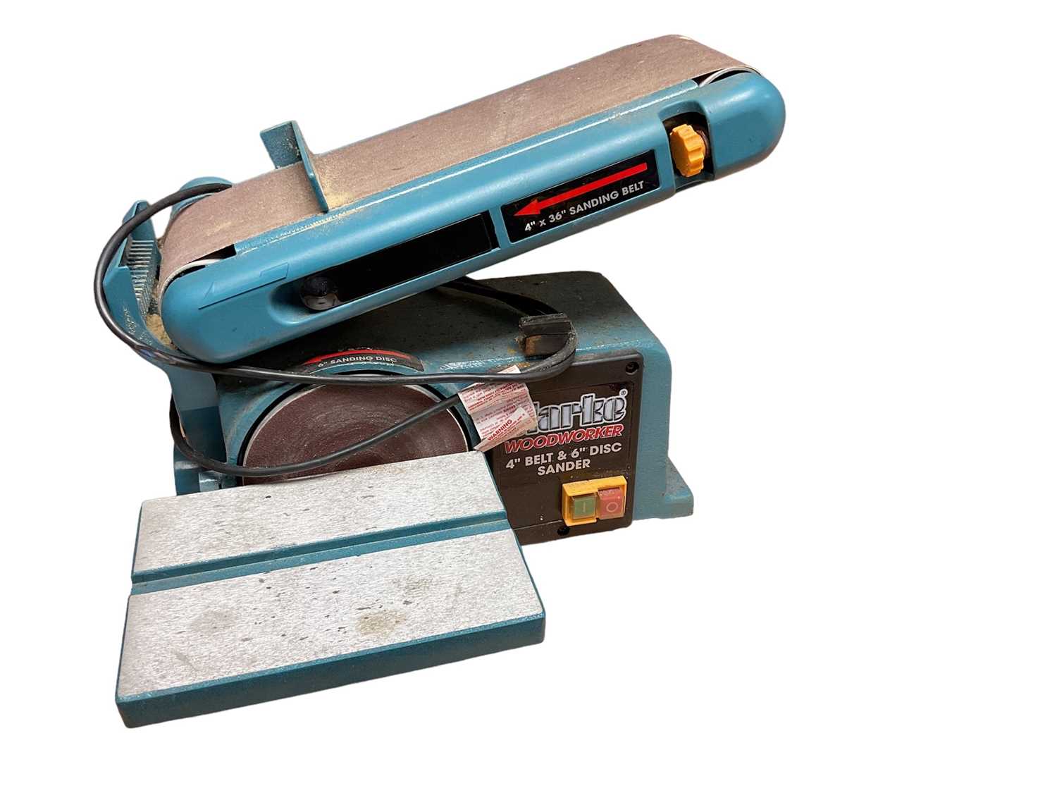 Lot 999 - Clarke woodworker 4” belt & 6” disc sander