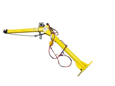 Lot 1008 - Yellow electric lifting crane/hoist