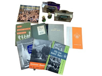 Lot 34 - Scouting ephemera including training books, annual reports, book of rules